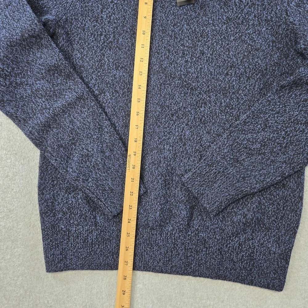 Banana Republic Sweater Mens M Blue‎ Crew Neck Pullover Chunky-Knit Wool Nylon